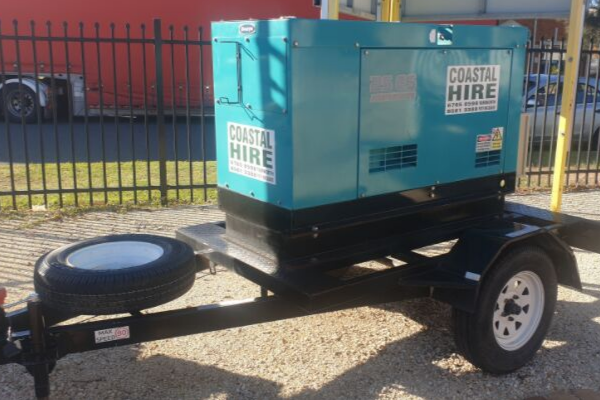 Redstar 25kva diesel generator on trailer