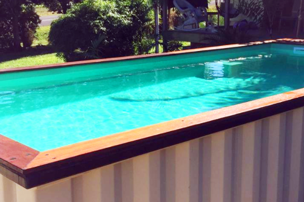 Ways to use a shipping container: Swimming Pool